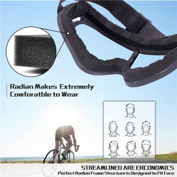 Motorcycle Goggles 2 Pack-ATV Dustproof Dirt Bike Goggles for Ski Racing - Picture 6 of 7